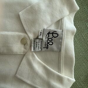 Lilly Pulitzer Men’s White Short Sleeve Polo Shirt XXL